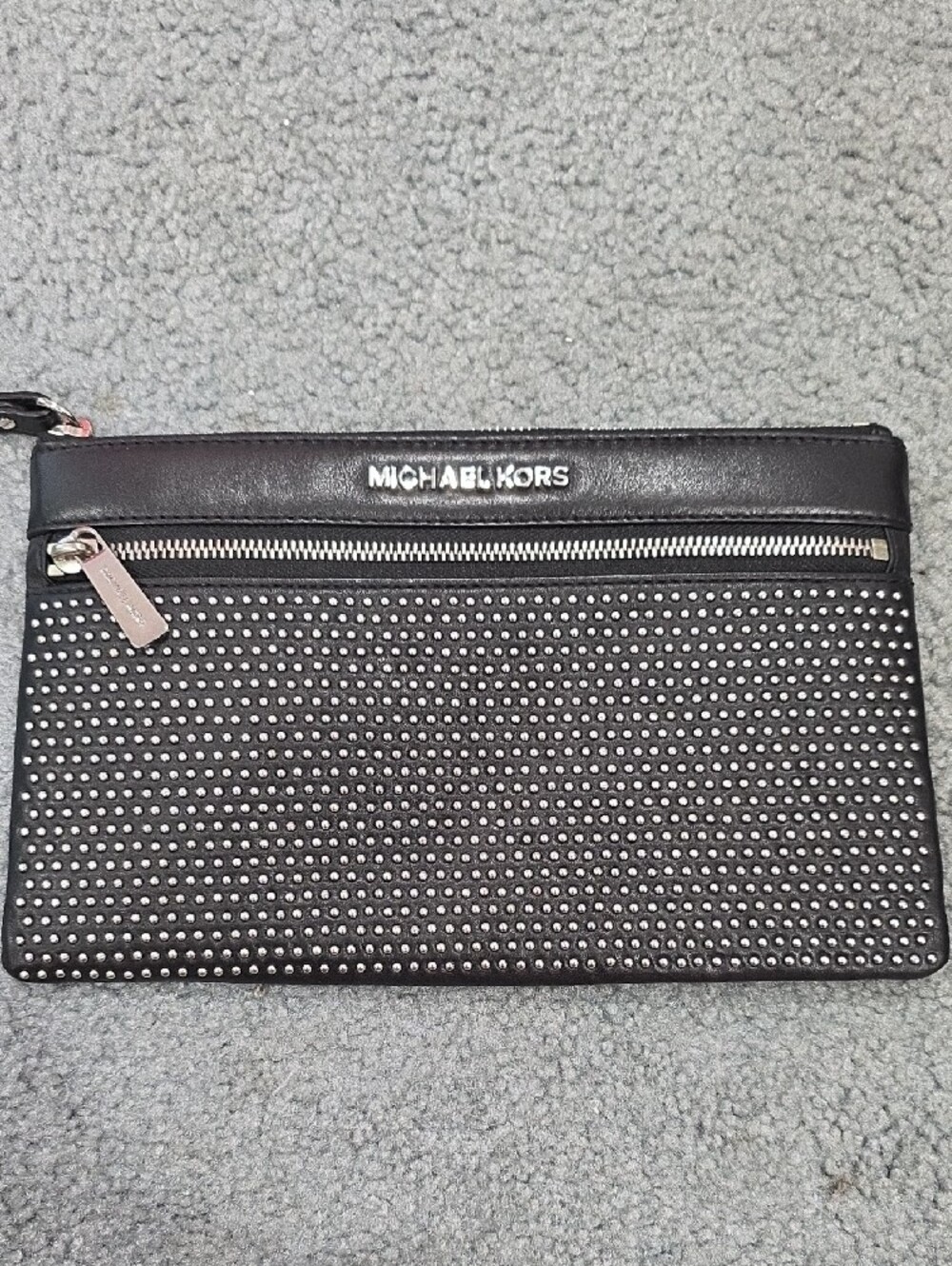 Michael Kors Black Studded Wristlet